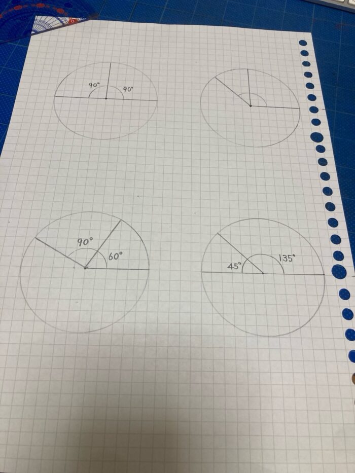 ワーキングメモリに配慮した角度の学習プリントのデザイン